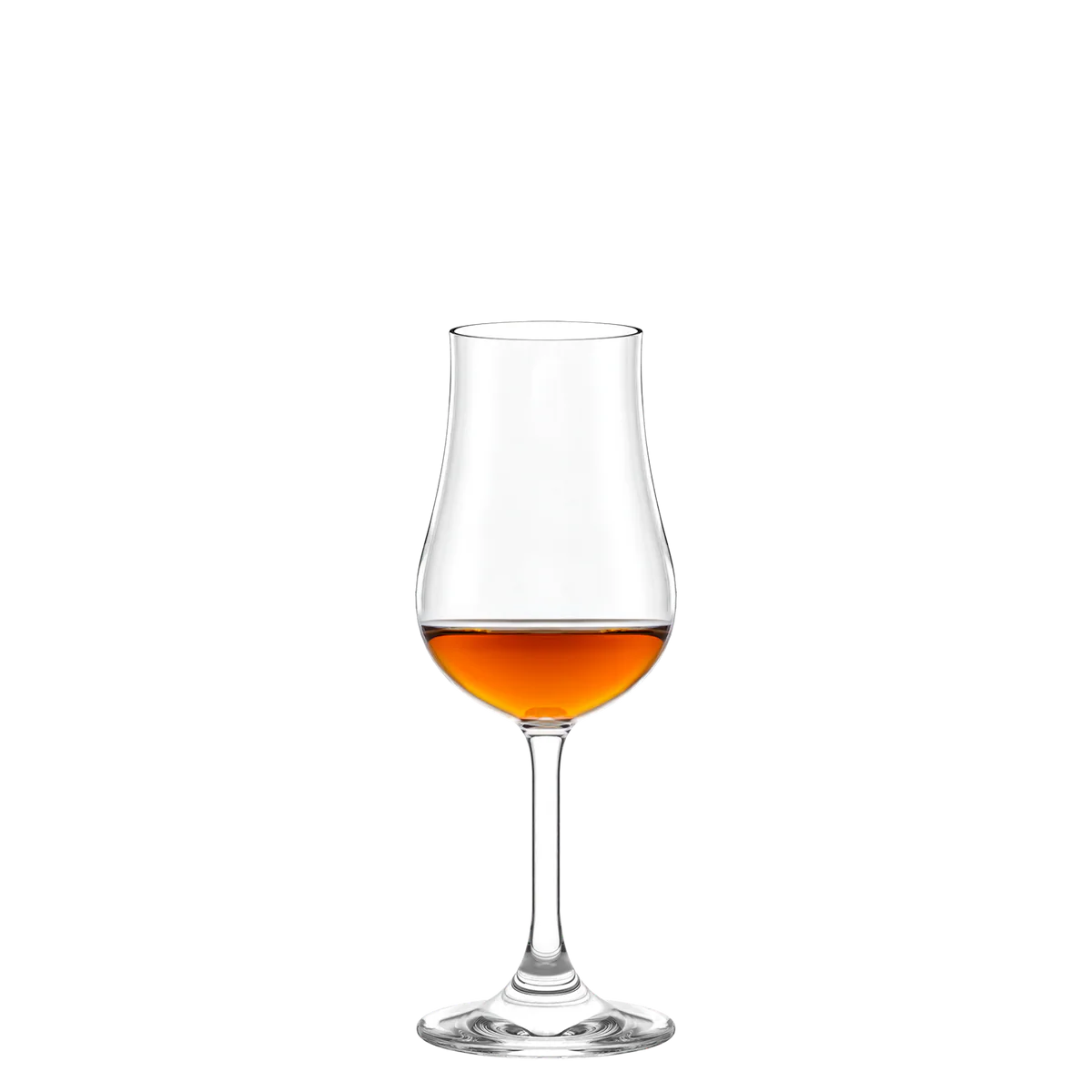 Copa Classic de licor servida con un digestivo herbal, destacando su tamaño preciso para la sobremesa y su claridad cristalina.