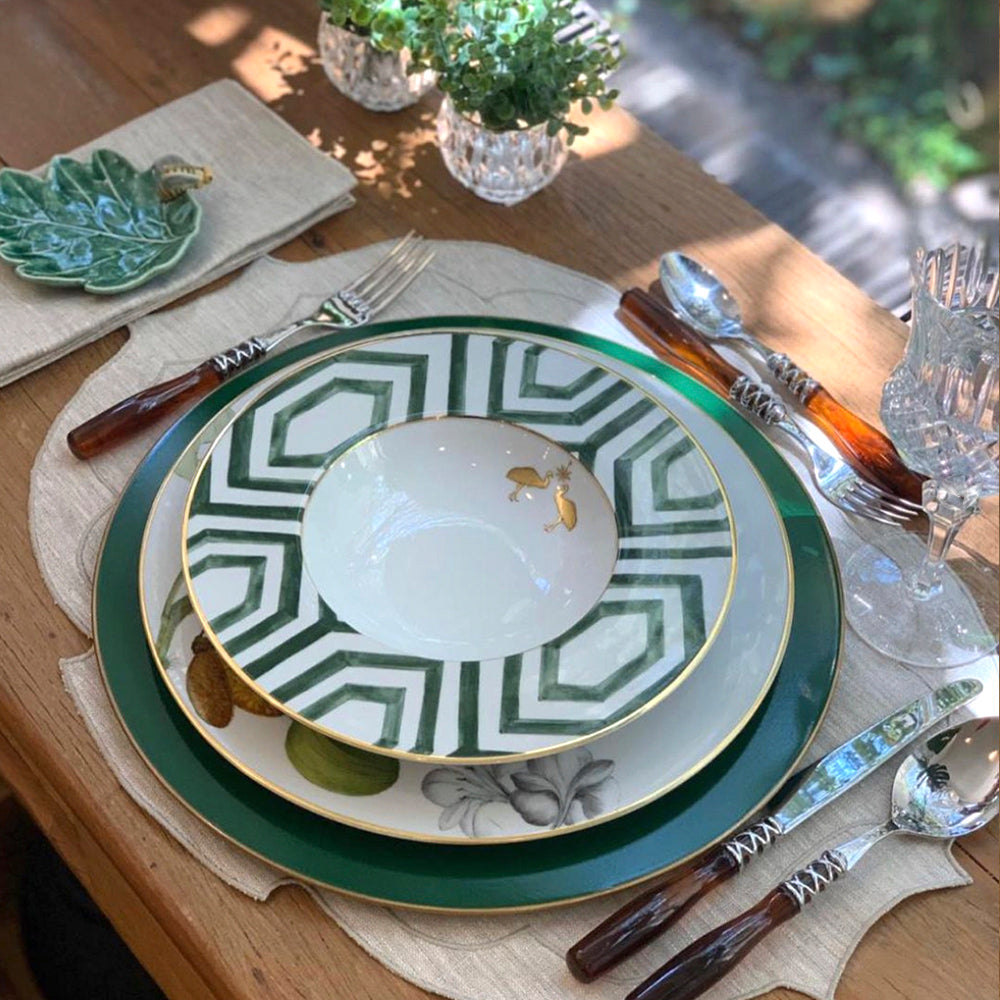 Detalle del borde y acabado del Puesto de 3 piezas Amazonia