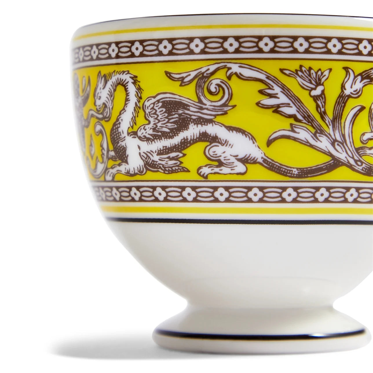 Juego de té Florentine Citron de porcelana fina inglesa.