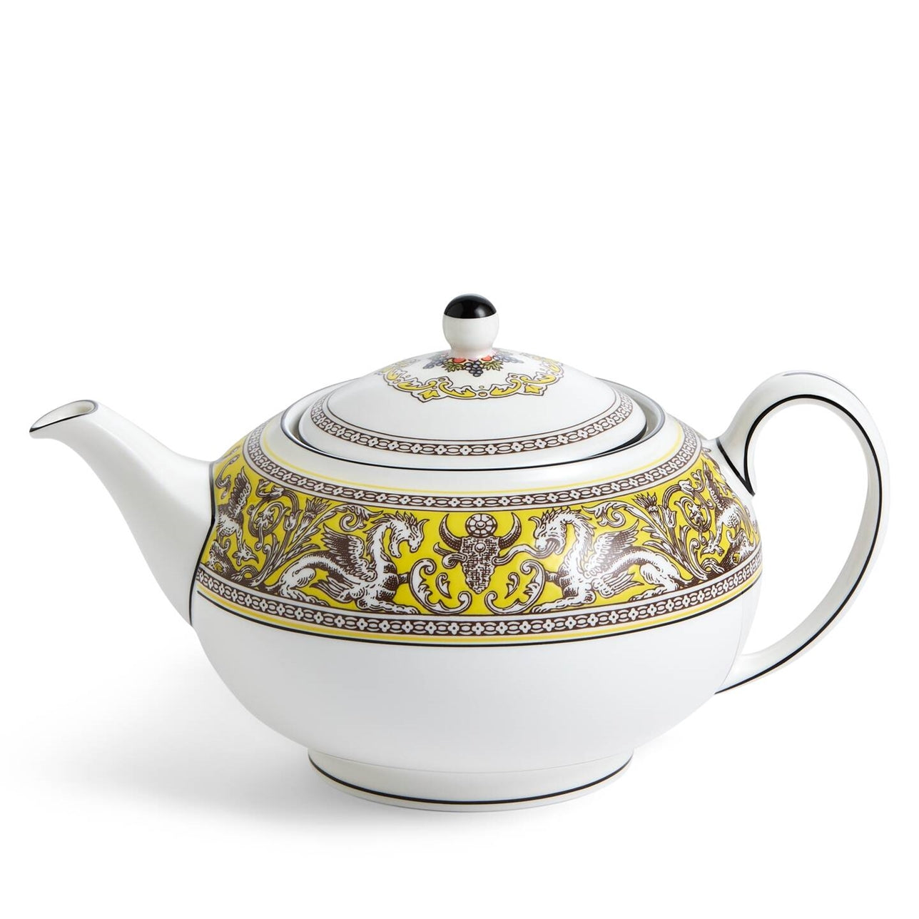 Tetera Florentine Citron de porcelana china fucsia.