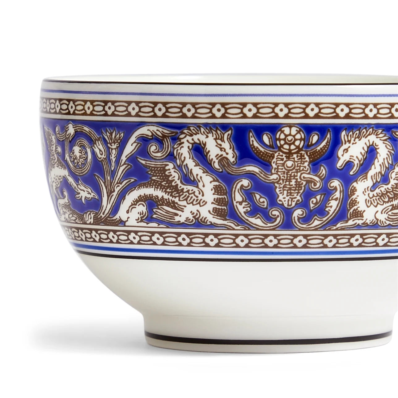 Detalle del diseño florentino en porcelana del bowl
