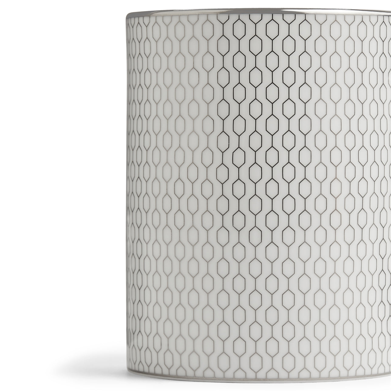 Primer plano del MUG GIO PLATINUM mostrando su diseño elegante.