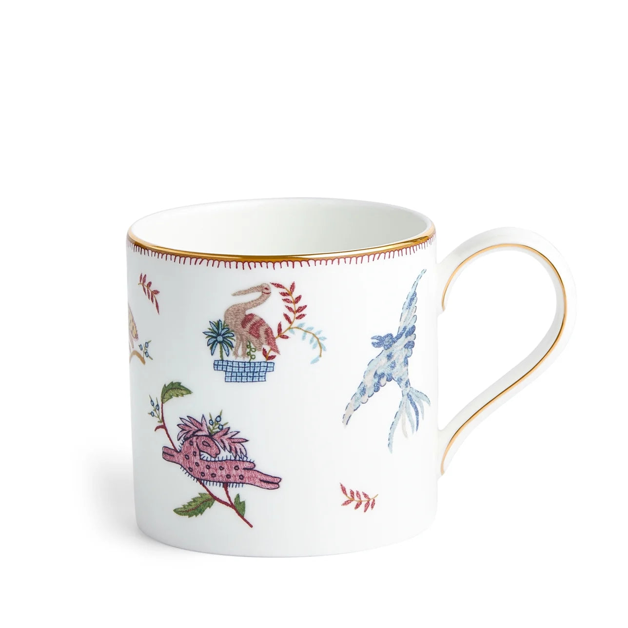 Taza de porcelana blanca "Criaturas Míticas" con diseño de Kit Kemp