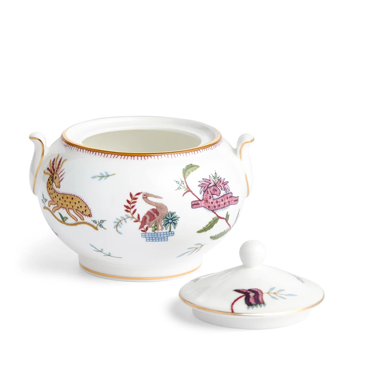 Azucarera Mythical Creatures: Fina porcelana china con criaturas mágicas.