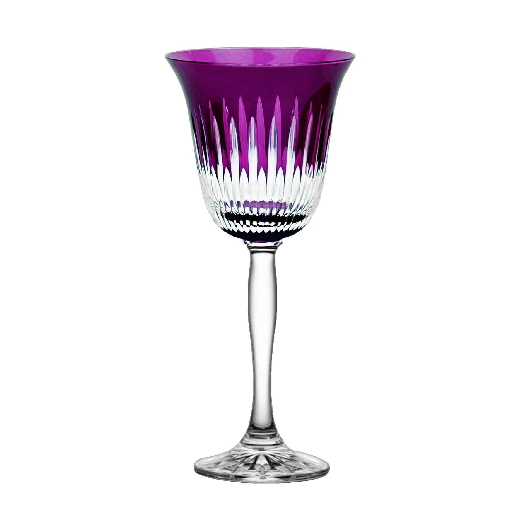 Set de 6 copas agua amatista Colors con cristal europeo