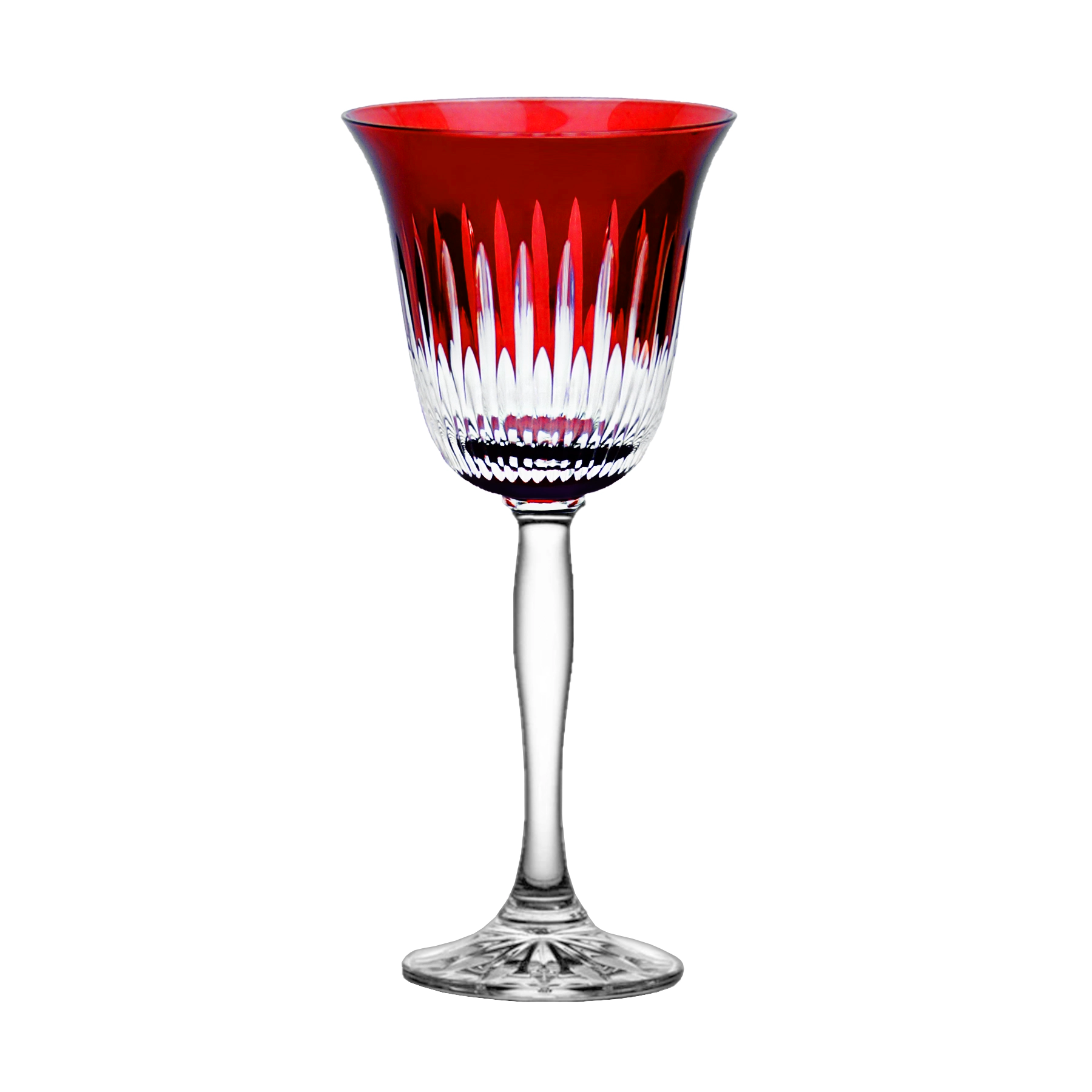 cristal europeo con un tono rojo vibrante y actual, perfecto para dar un toque distintivo