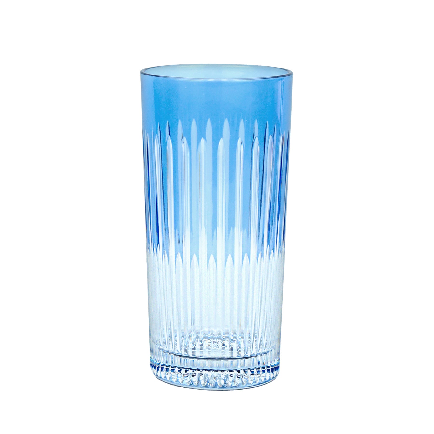 Vasos altos Colors azul claro con efecto de luz refractada