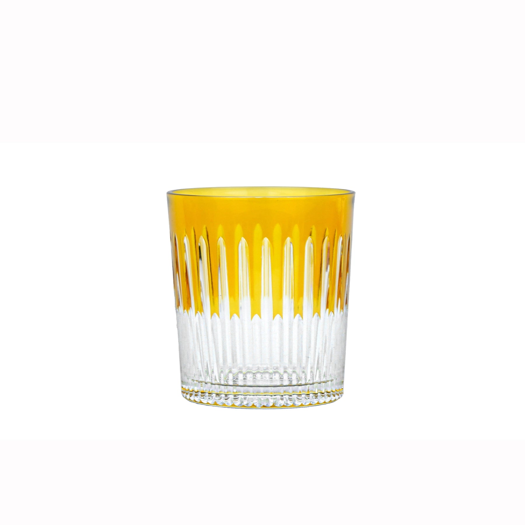 Set 6 vasos de whisky Ambar Colors: diseño moderno en cristal europeo con un diseño contemporáneo que hace que cada pieza sea moderna y destacada.