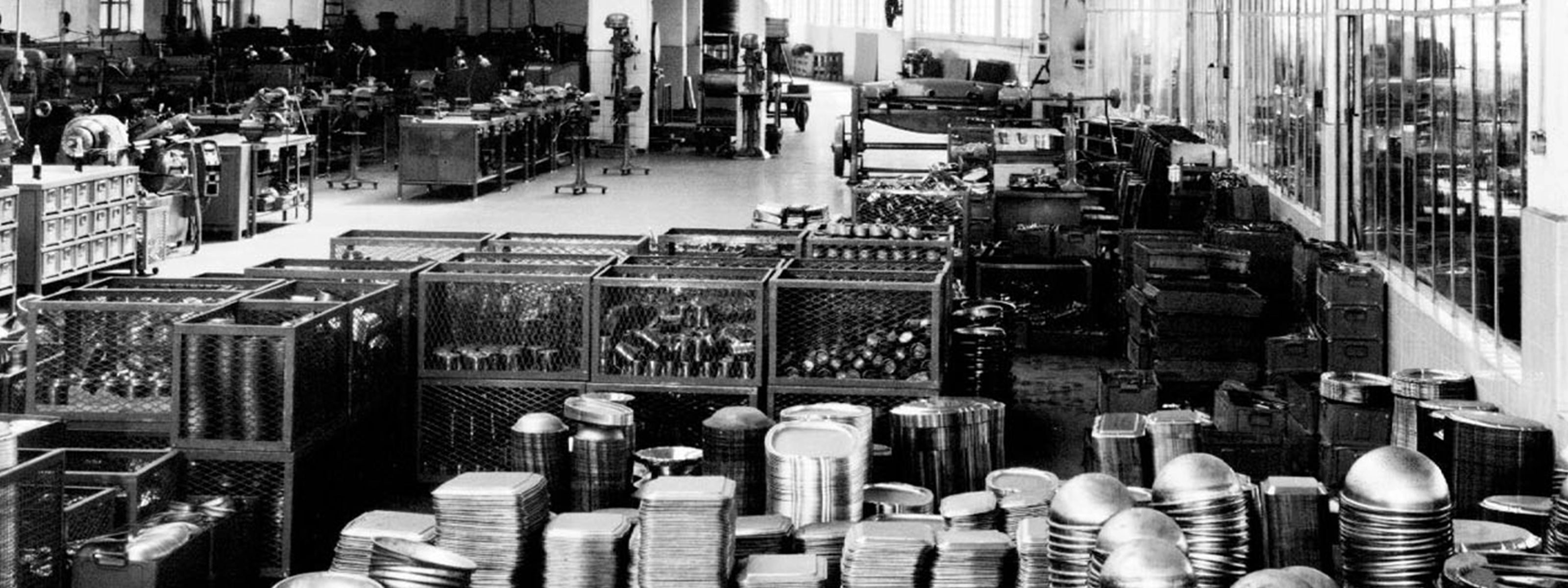 Fabrica de vajillas y cubiertos Mepra en italia.