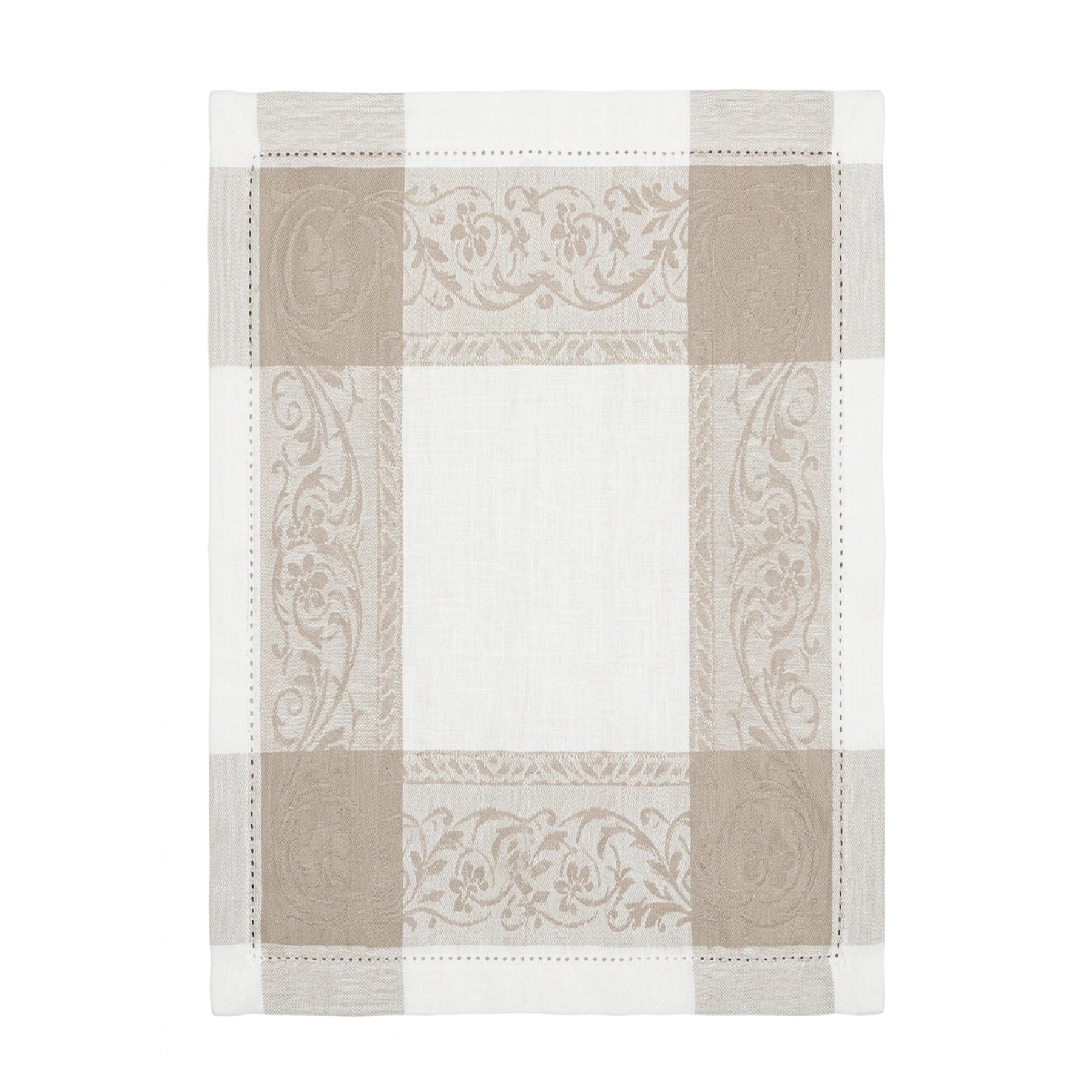 INDIVIDUAL CORDAS WHITE / BEIGE 53x35
