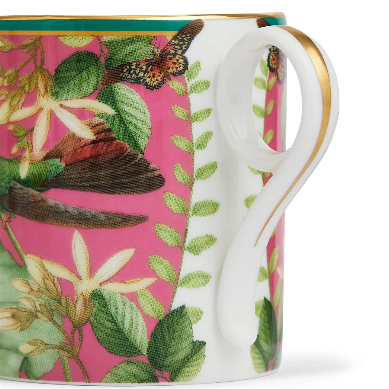Taza de porcelana con flor de loto y caja de regalo Wedgwood