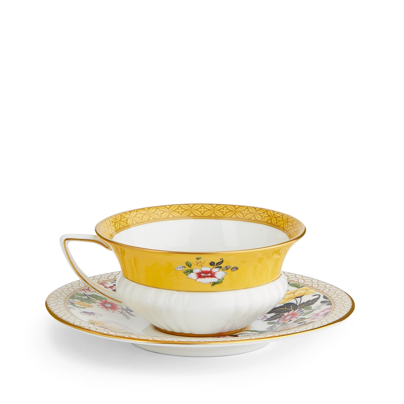 Set de té Wonderlust Primrose en porcelana blanca translúcida
