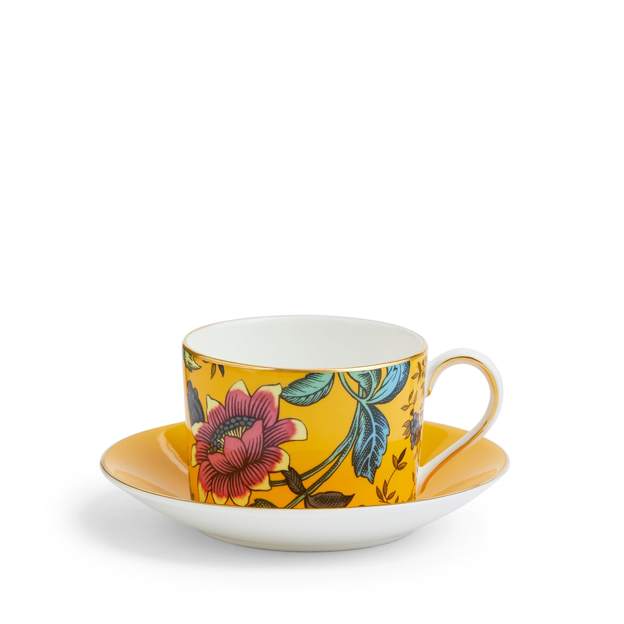 Taza Yellow Tonquin Wonderlust con estampado floral