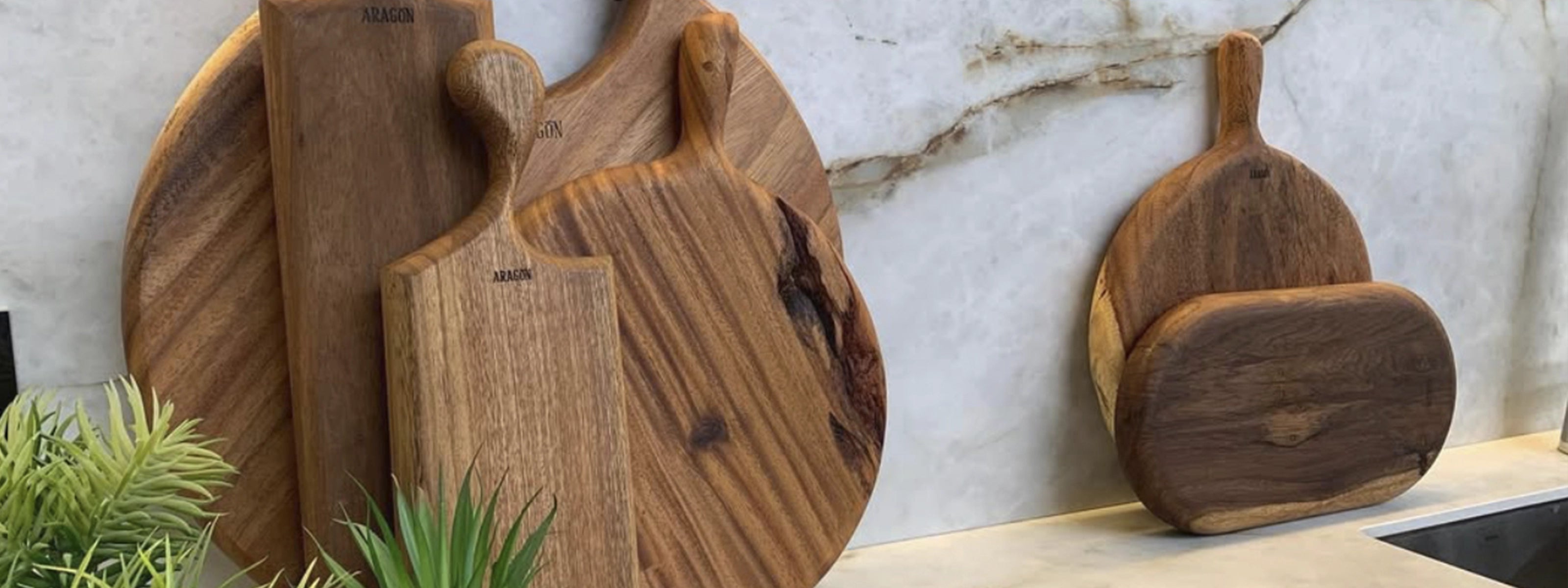 Vista de varios modelos de tablas de servir Aragon Bellota.