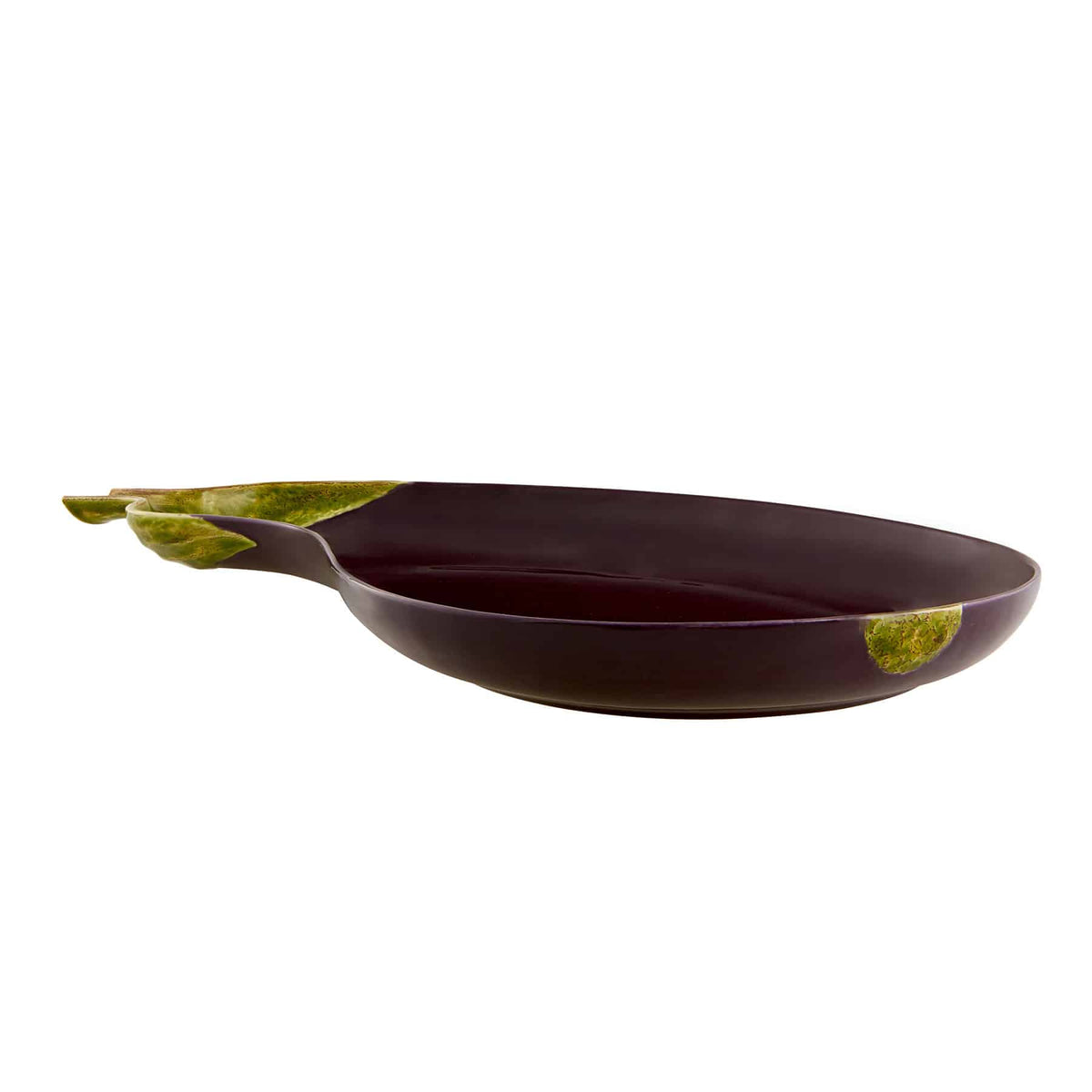 Fuente De Cerámica Rectangular Color Berenjena - 40.5x27.2x8.3 Cm, Apta Para Horno, Microondas Y Lavavajillas