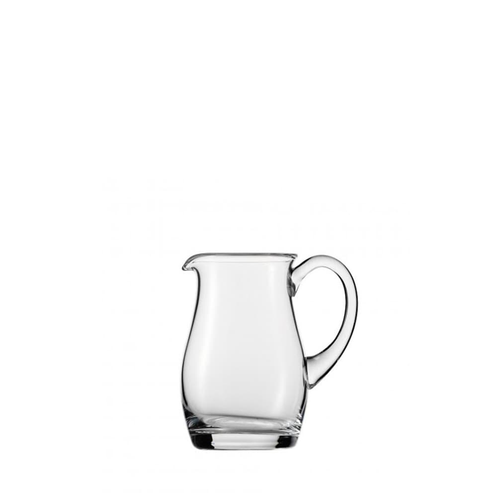 Vista lateral de la jarra Bistro con detalles del cristal brillante