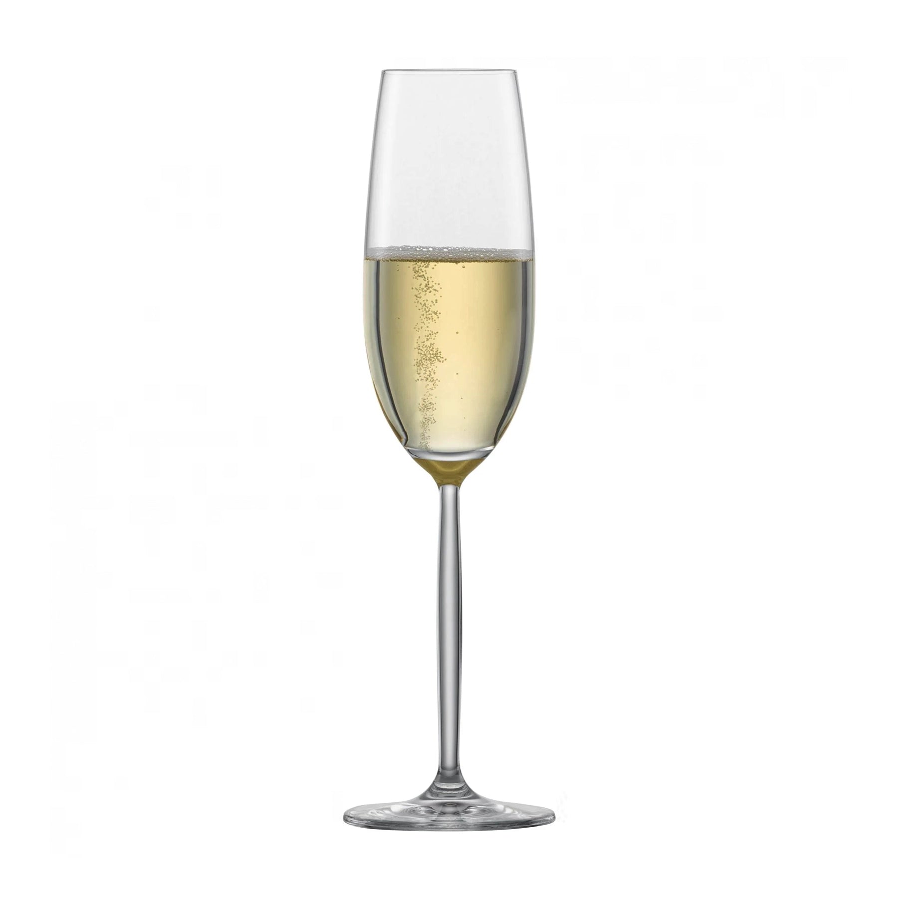 Copa Sparkling Wine Diva – cristal brillante y diseño estilizado servida con champagne.