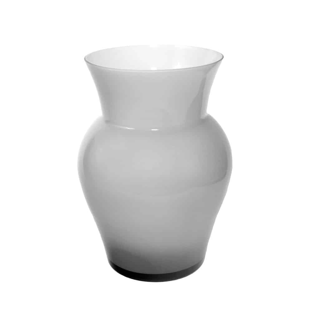 Florero Viola gris de cristal Paul Nagel elegante y moderno.