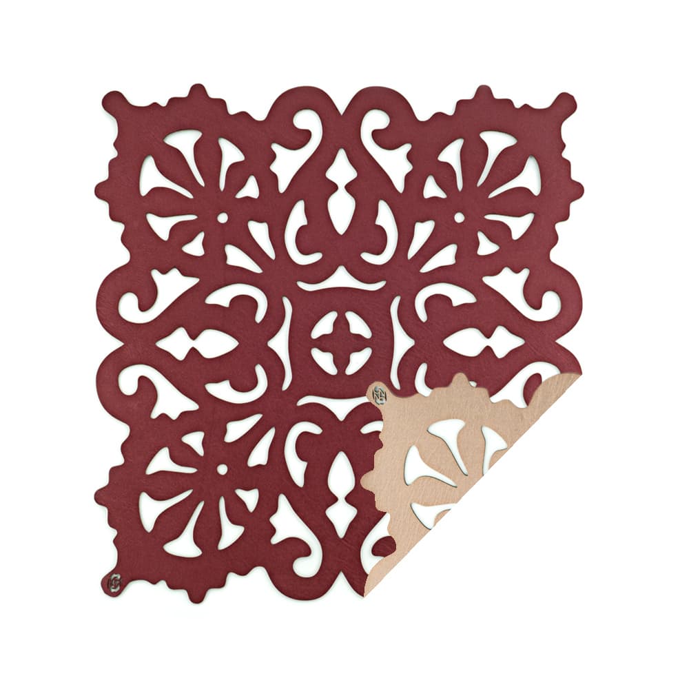 INDIVIDUAL ARABESCO PALO DE ROSA ROJO