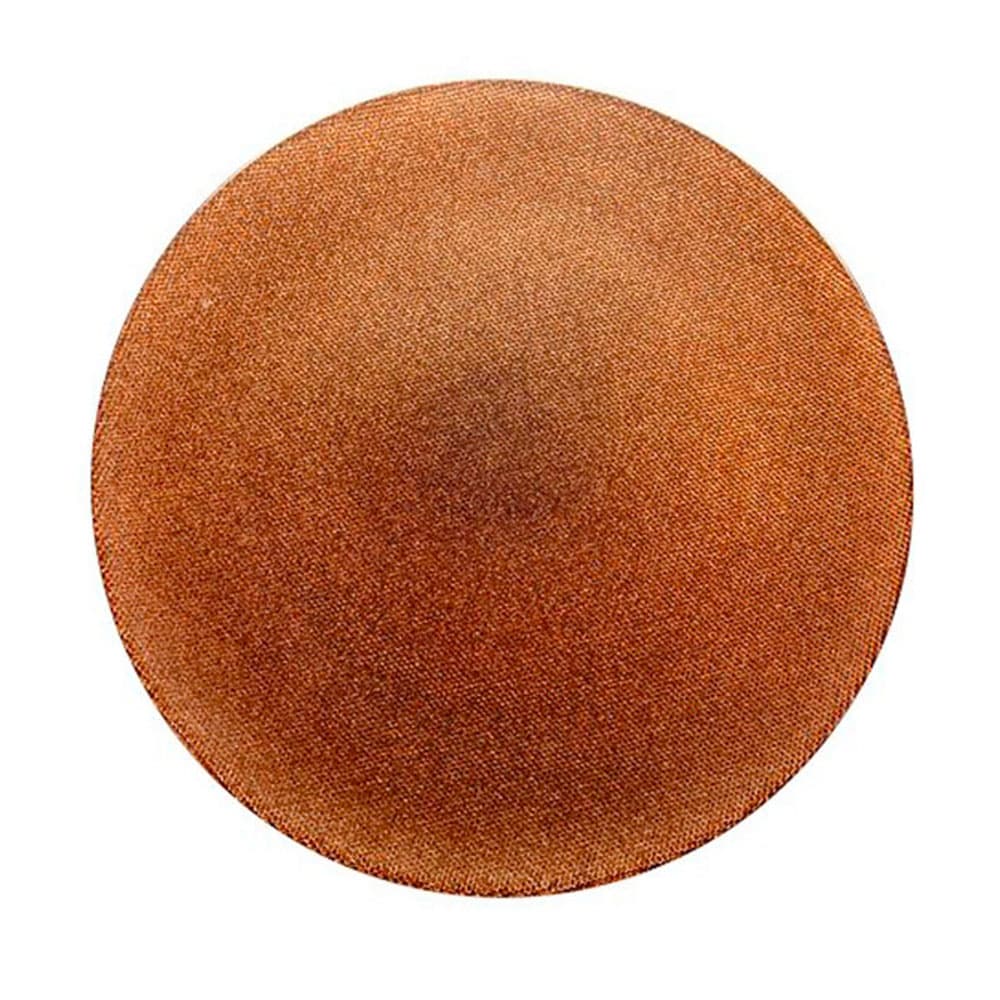 Plato Base Cobre Glitter de vidrio decorado de Bormioli