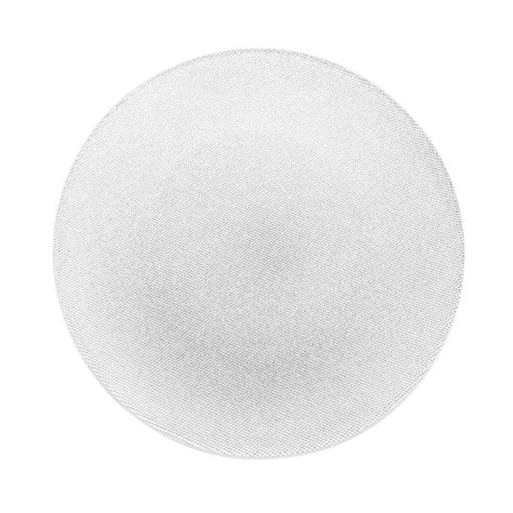 Detalle del diseño plateado con glitter en plato base