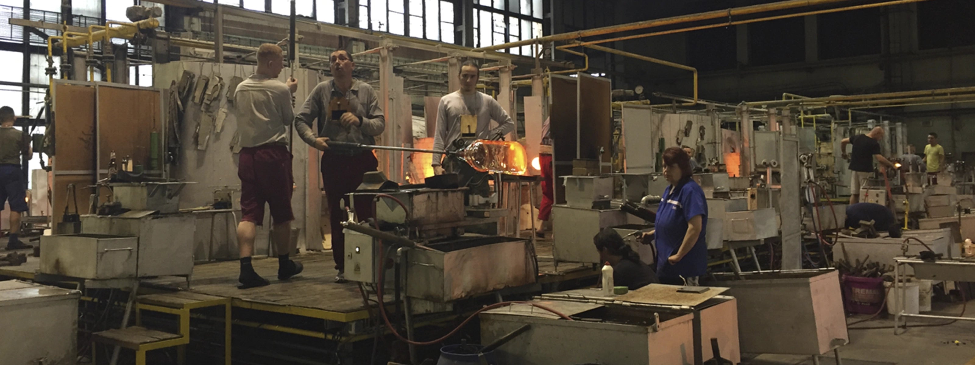 Fabrica de vidrio Mosser Glass en Ohio.