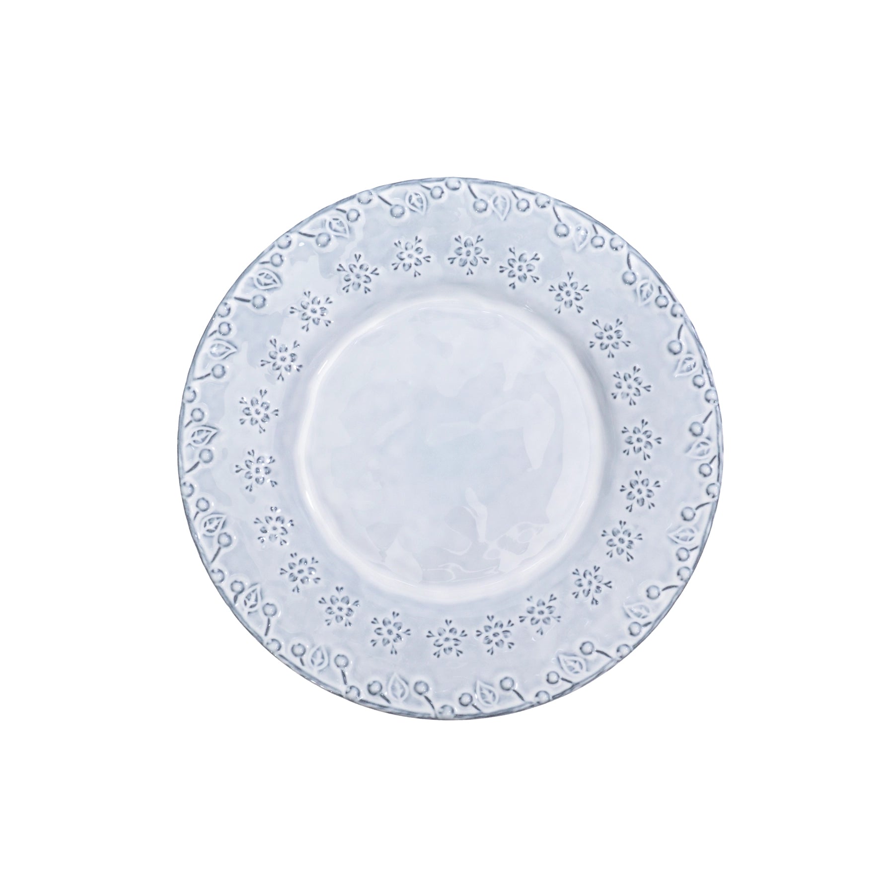 PLATO POSTRE BLANCO ANTIQUE FLORA