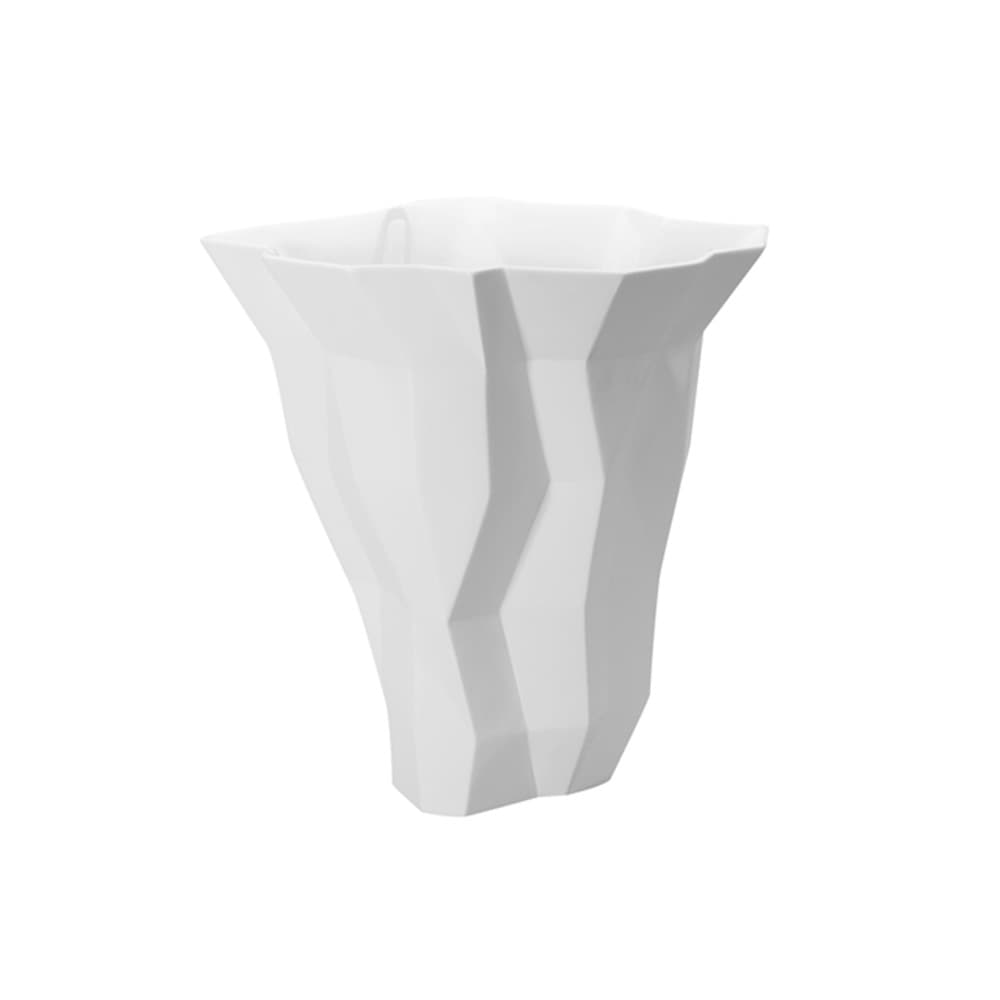 Florero de cristal grande Quartz sobre mesa elegante