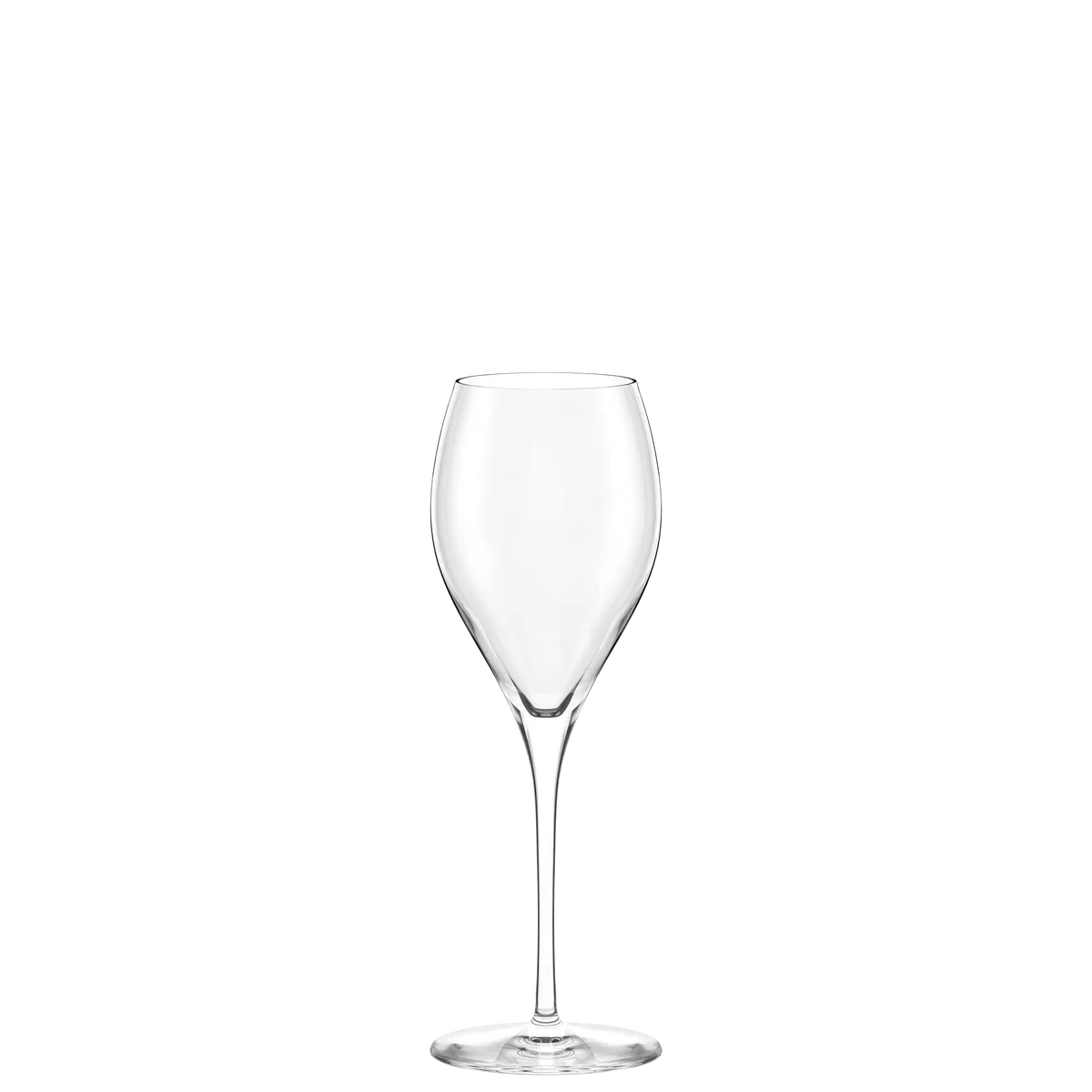 Copa Champagne Prestige de Stolzle Lausitz en primer plano, mostrando su diseño elegante y burbujas finas.