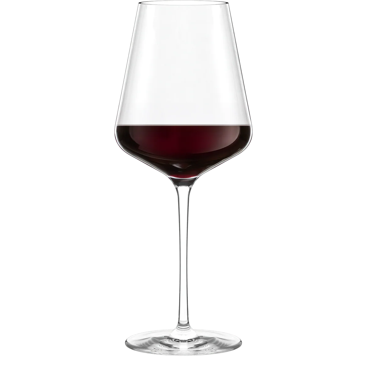 Detalle de la Copa Quatrophil de Stölzle Lausitz – Ideal para realzar el sabor del vino tinto.