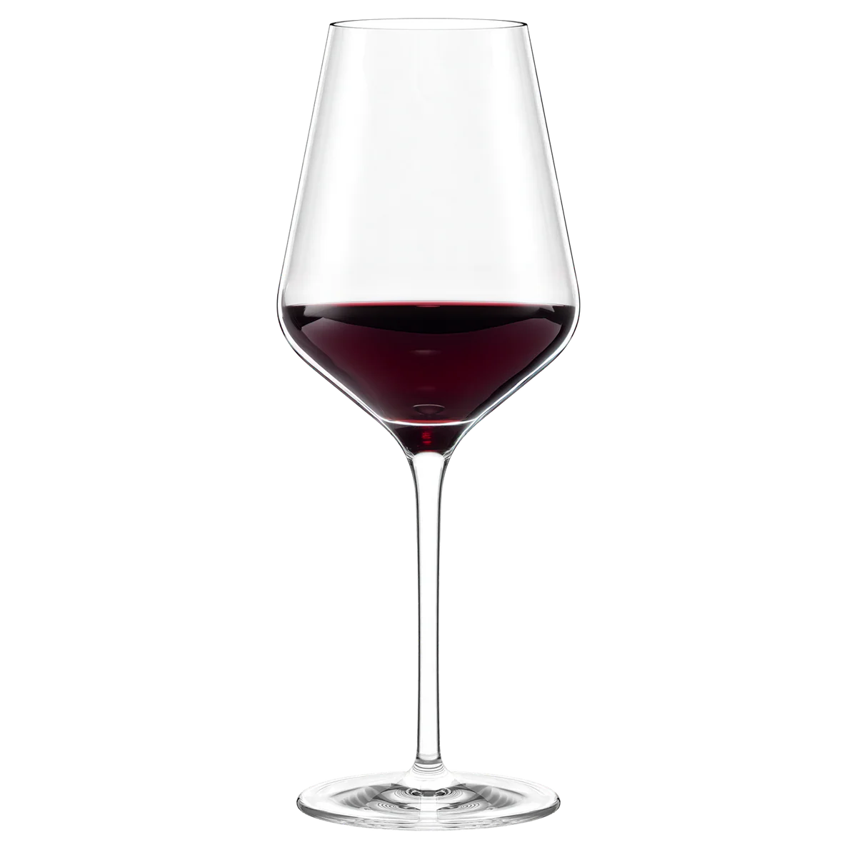 Detalle de la Copa Quatrophil de Stölzle Lausitz – Ideal para realzar el sabor del vino tinto.