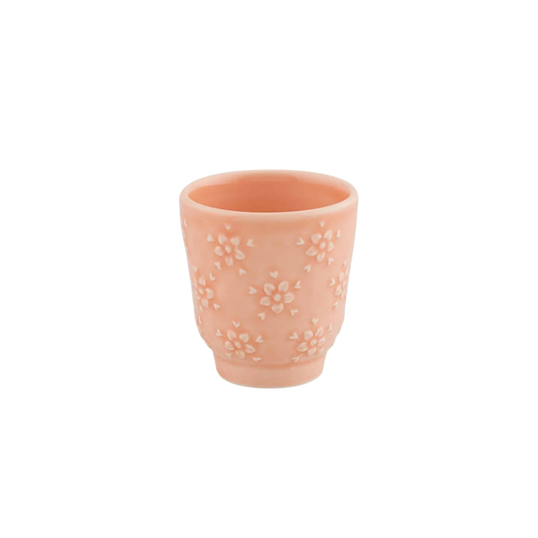 TAZA DE CAFÉ ROSA FLORA