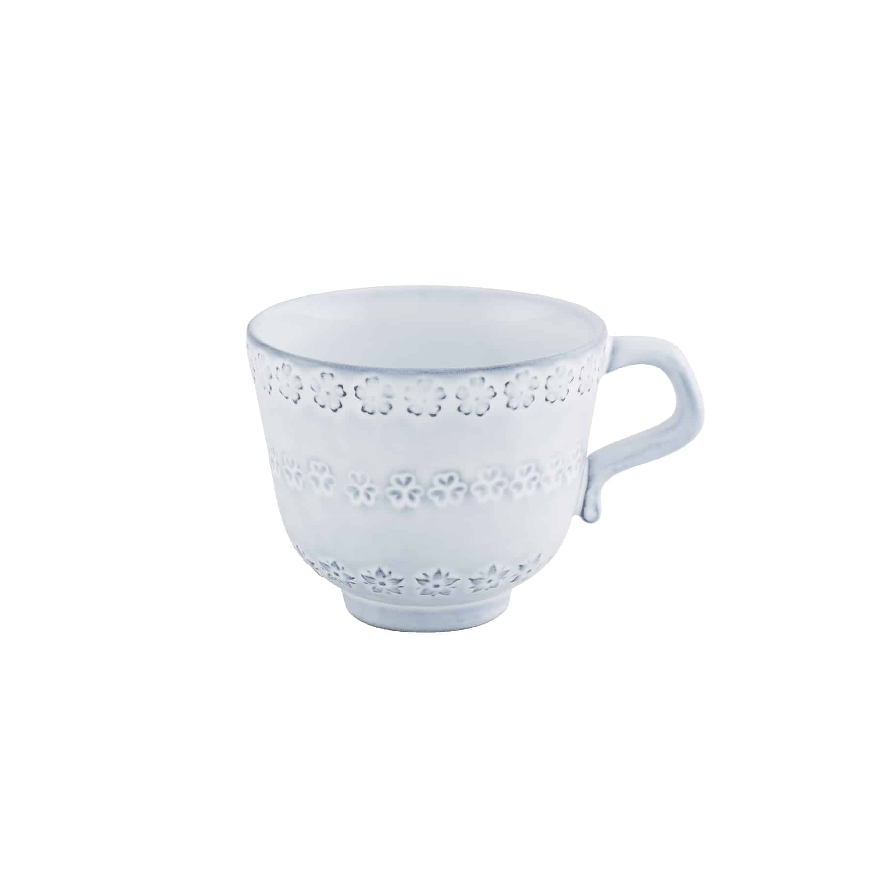 TAZA DE TÉ BLANCO ANTIQUE FLORA