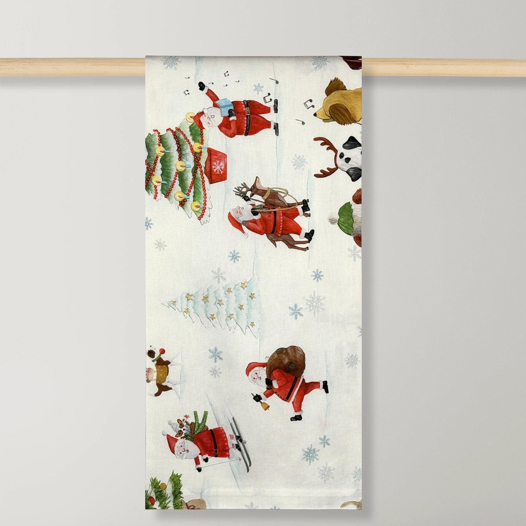 Mantel Jingle Wolf diseño italiano de Tessitura Toscana