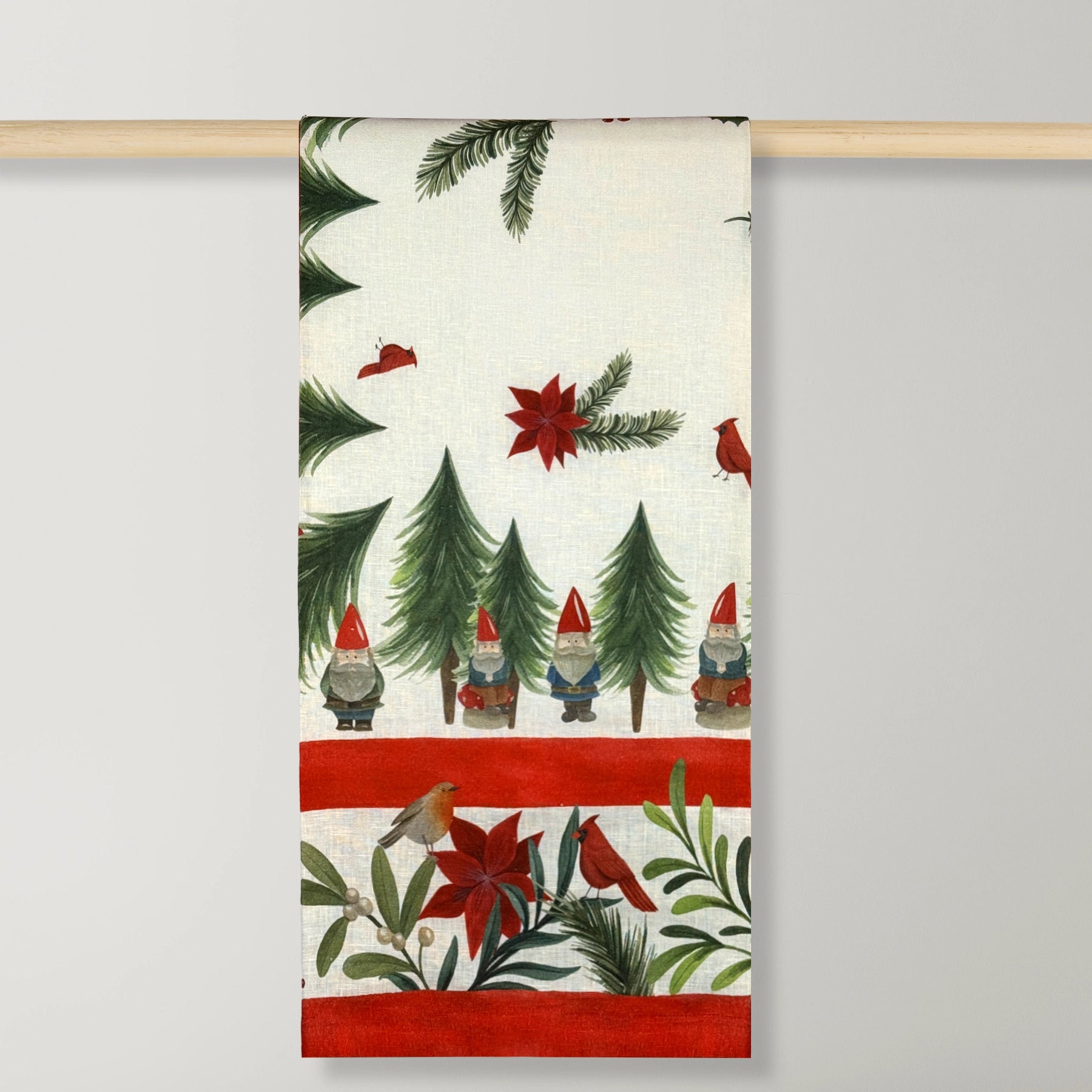 Mantel Jolly Elf 1.70 x 3.60 con diseño navideño