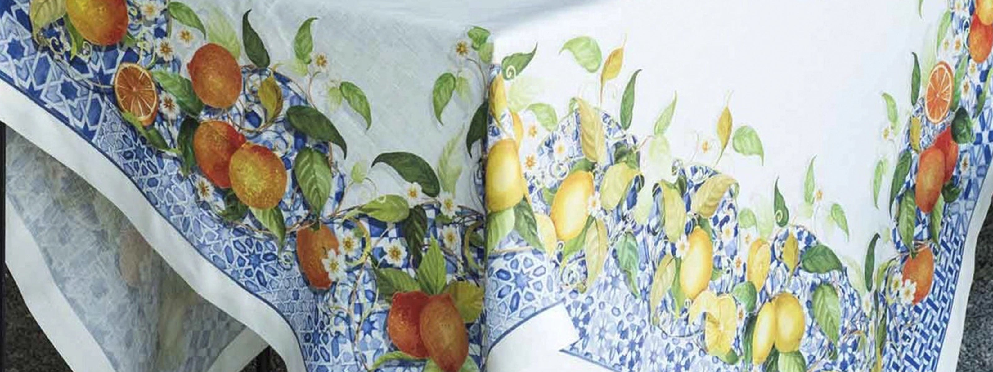 Manteles y servilletas de Tessitura Toscana, suaves y duraderos.