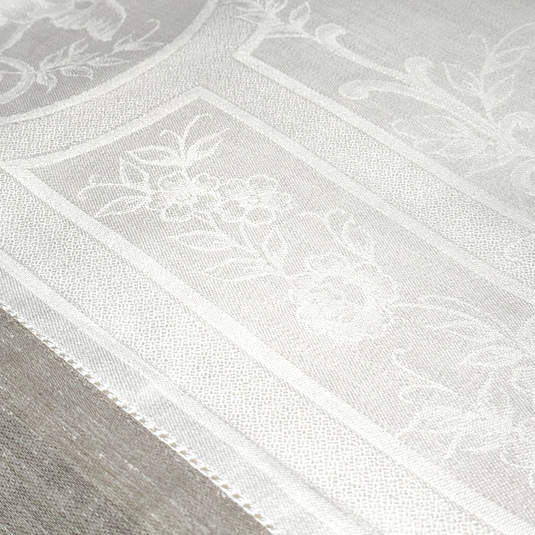 MANTEL ANJOS WHITE / TERRACOTA 170X320