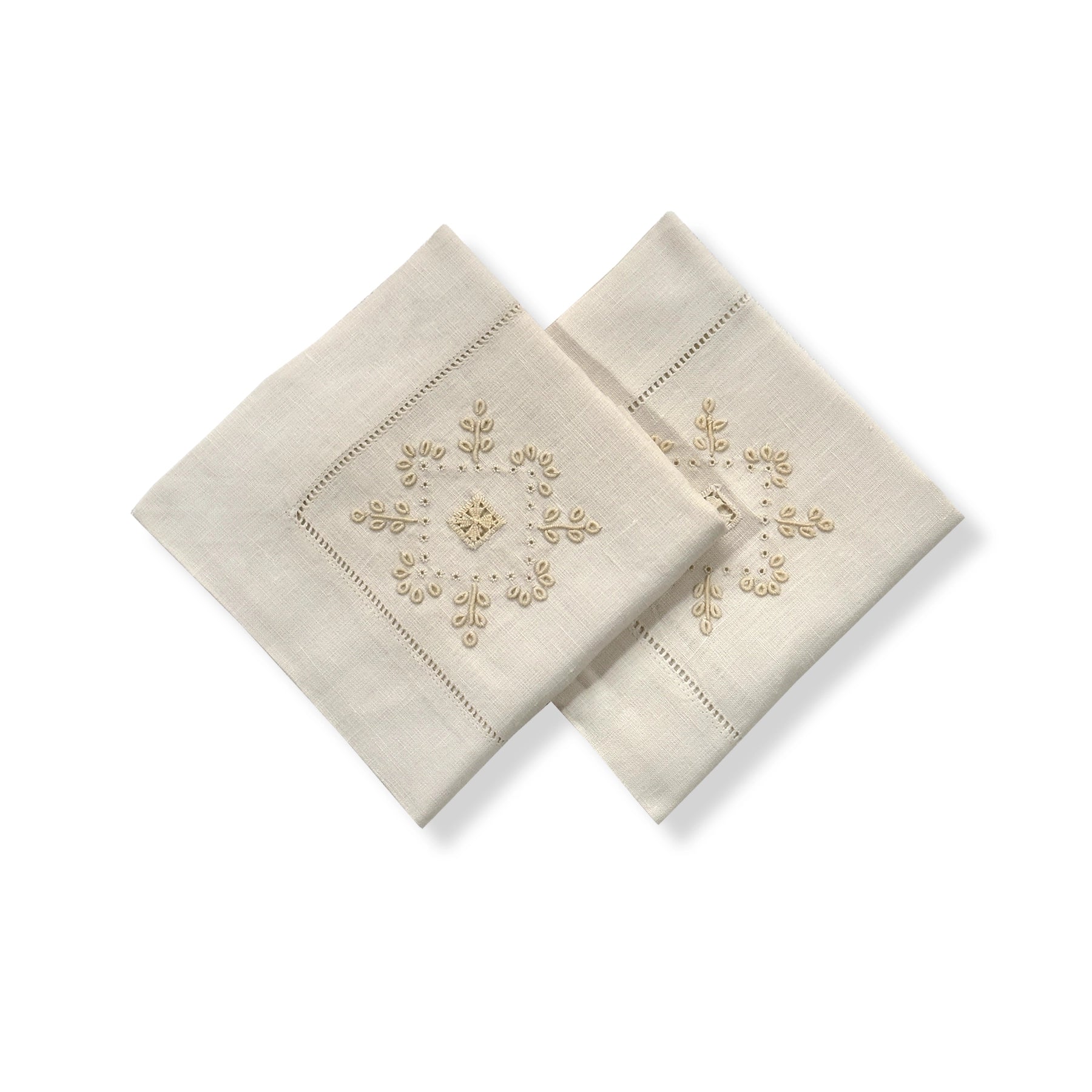 SET DE 6 SERVILLETAS MARFIL 50X50
