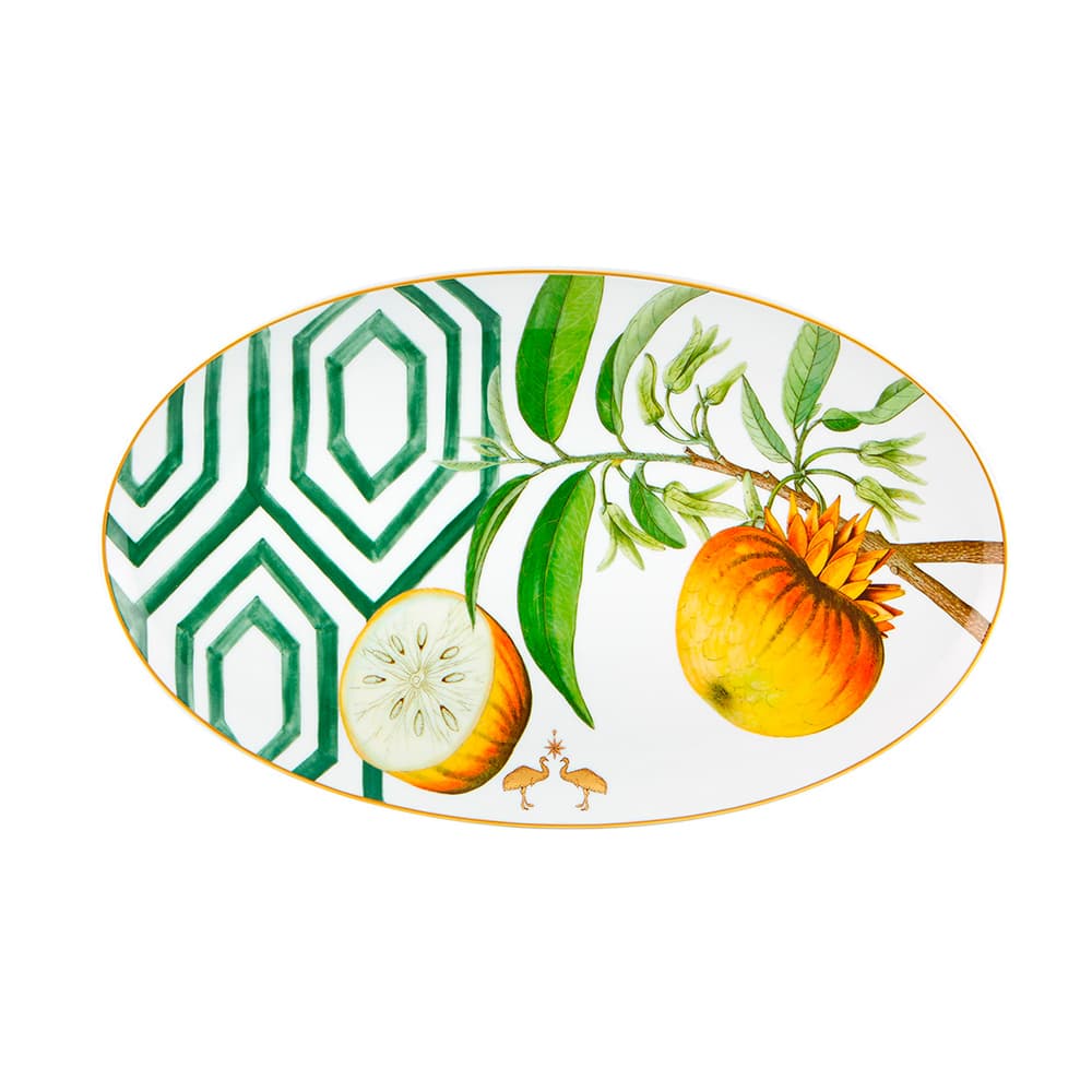 Bandeja Ovalada Grande Amazonia de Vista Alegre inspirada en la selva