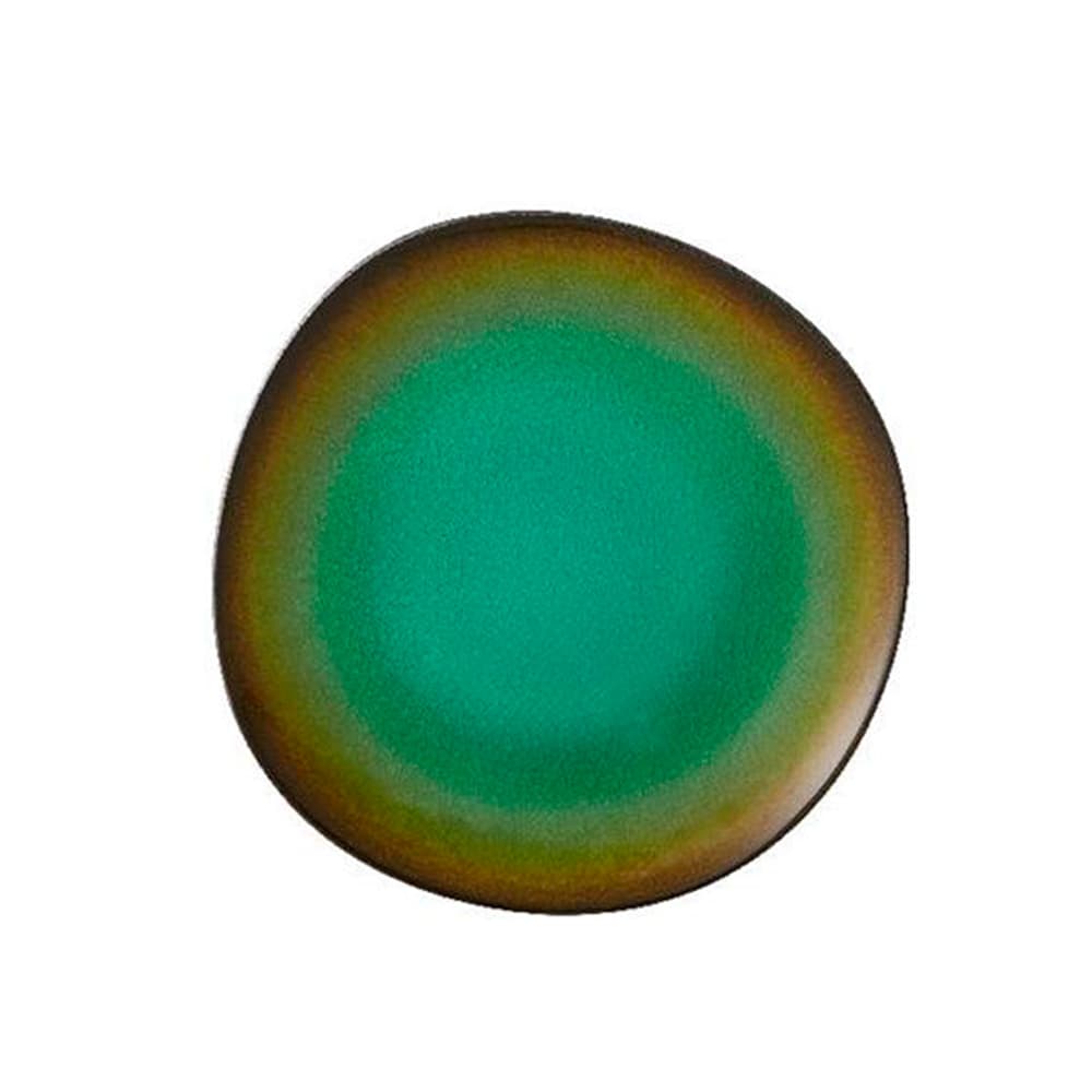 Plato Postre Amazonia con diseño inspirado en la fauna y flora