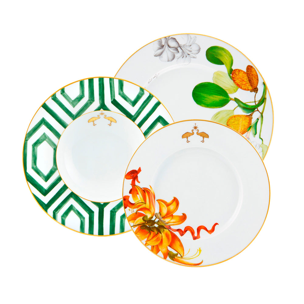 Puesto de 3 piezas Amazonia con diseño inspirado en la naturaleza