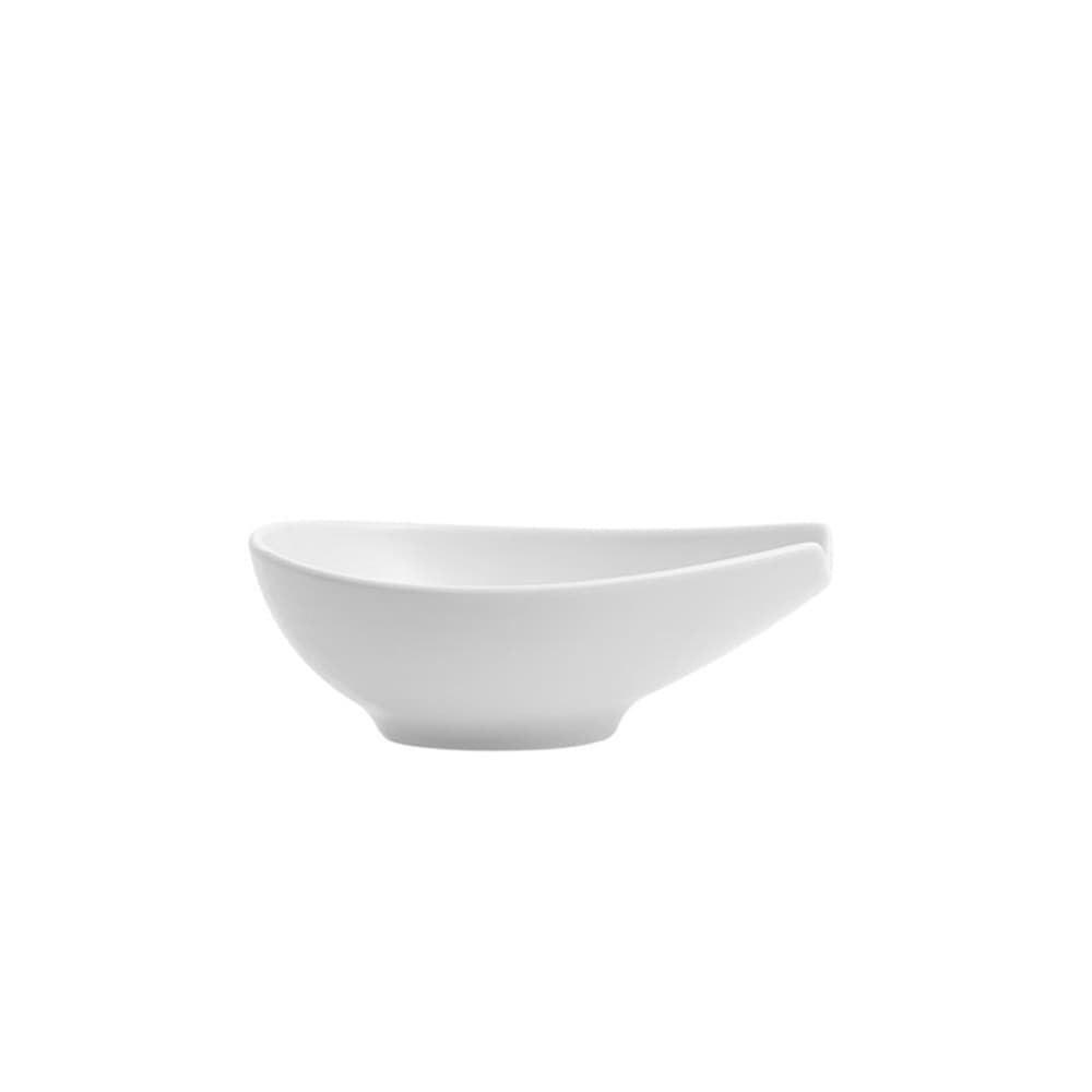 Bowl ovalado pequeño Buffet Vista Alegre en porcelana blanca
