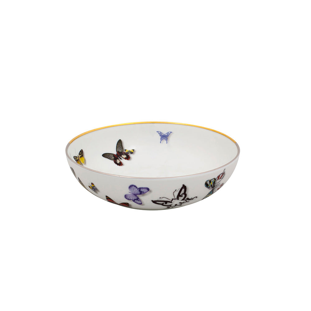 Bowl cereal Butterfly Parade Vista Alegre con detalles en oro y platino