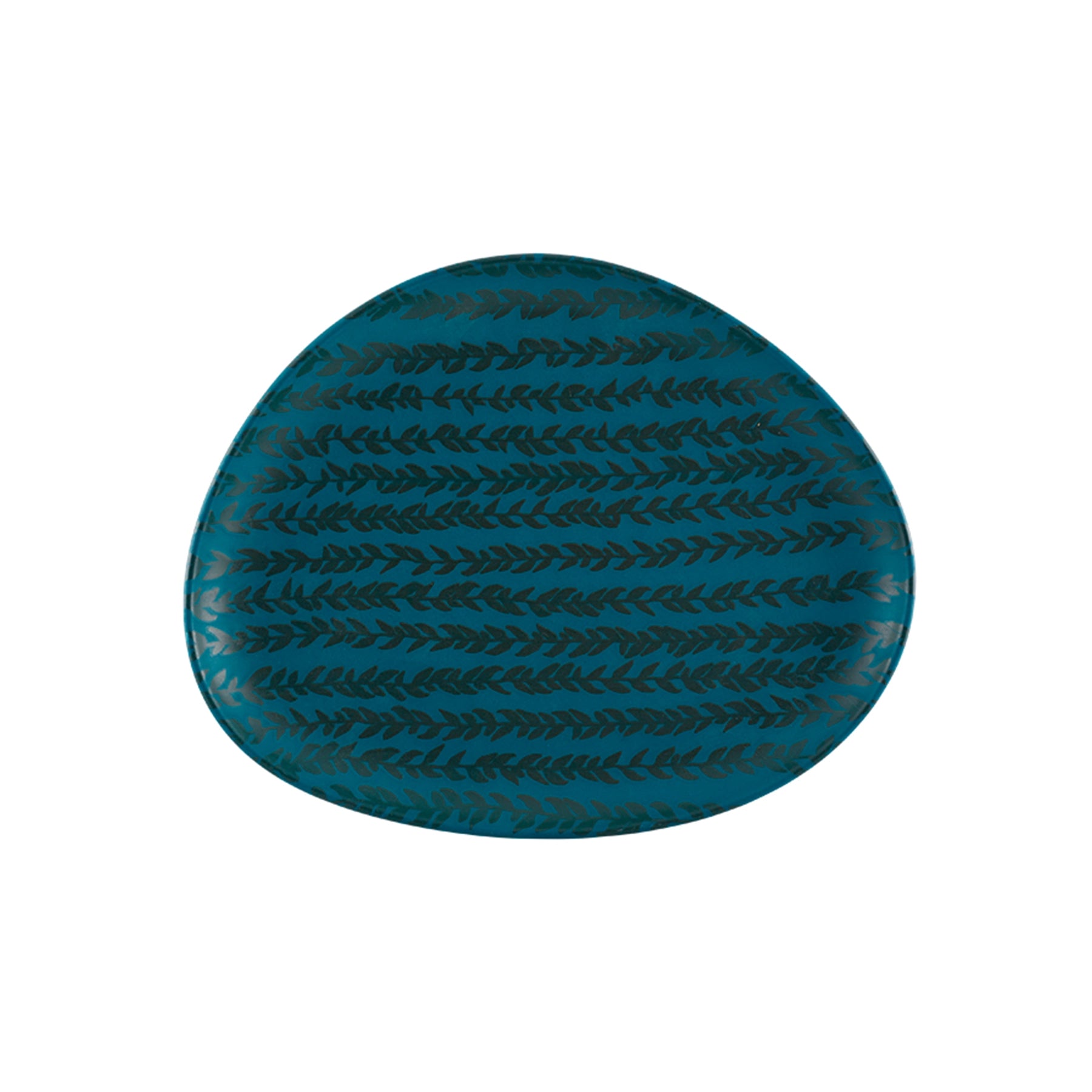 PLATO POSTRE KARMA FOLIAGE TEAL