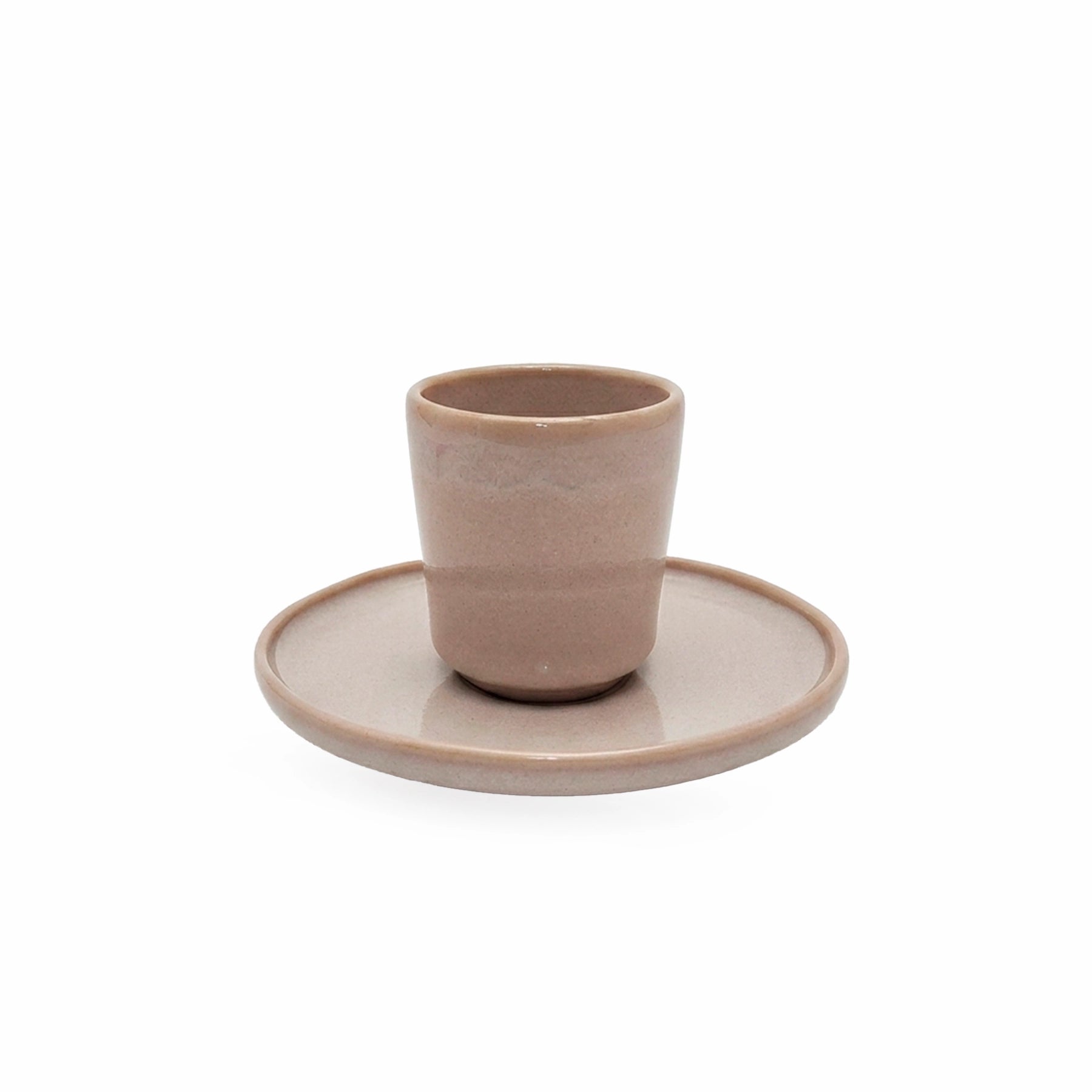 PLATO Y TAZA DE CAFÉ TERRA ARENA