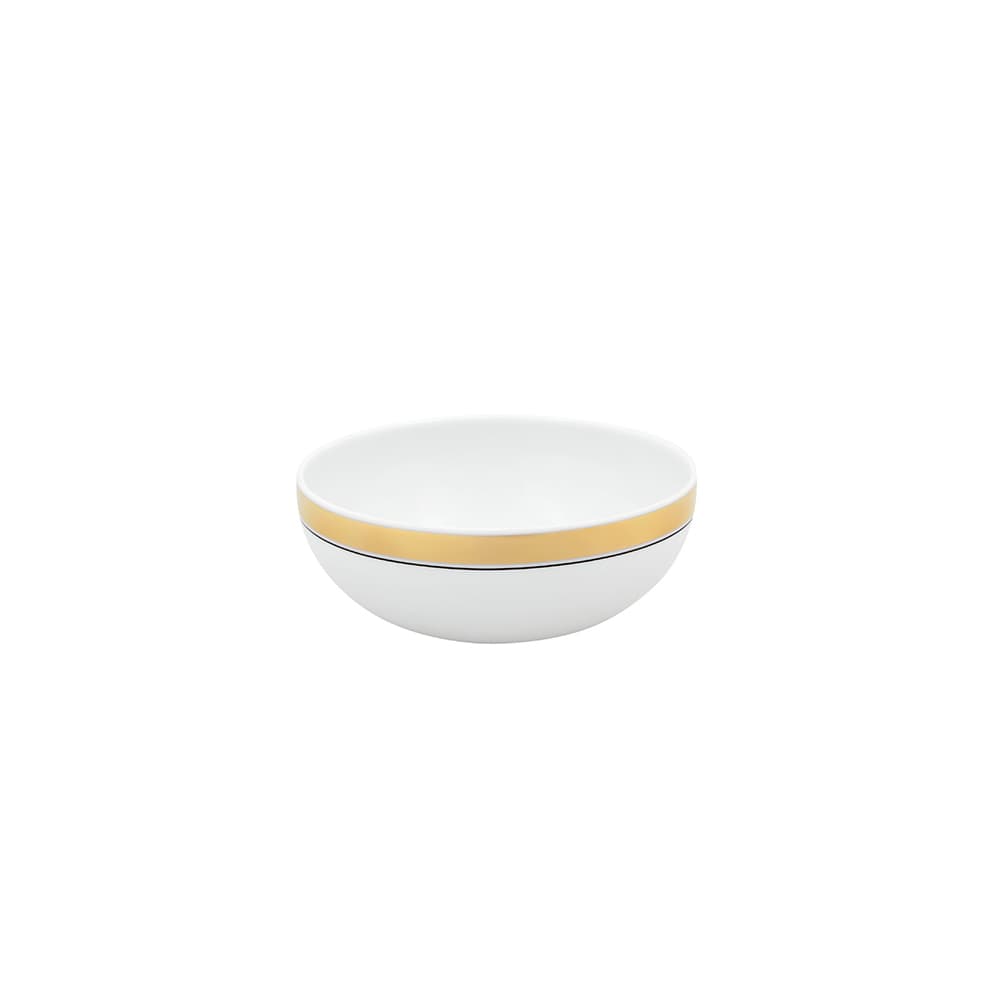 Bowl Domo Gold Vista Alegre con borde en oro pintado a mano