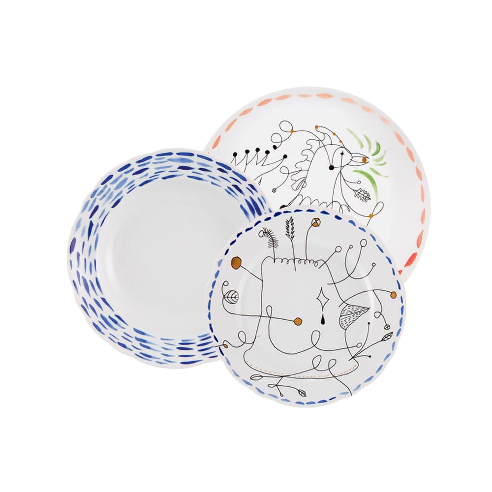 Puesto 3 Piezas Folkifunki diseño artístico de Jaime Hayon