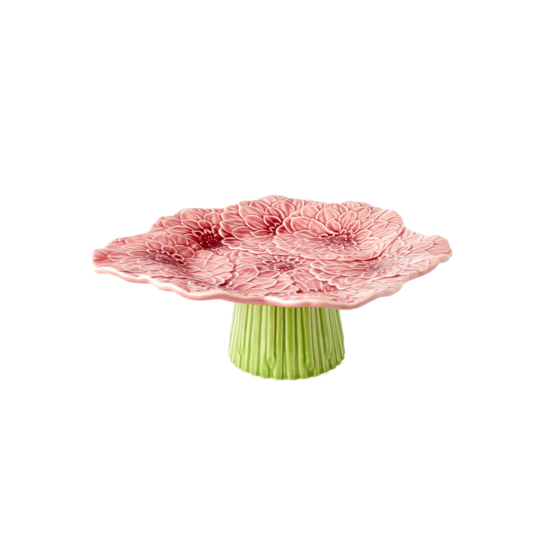 Bandeja torta pequeña María Flor con diseño floral Bordallo Pinheiro