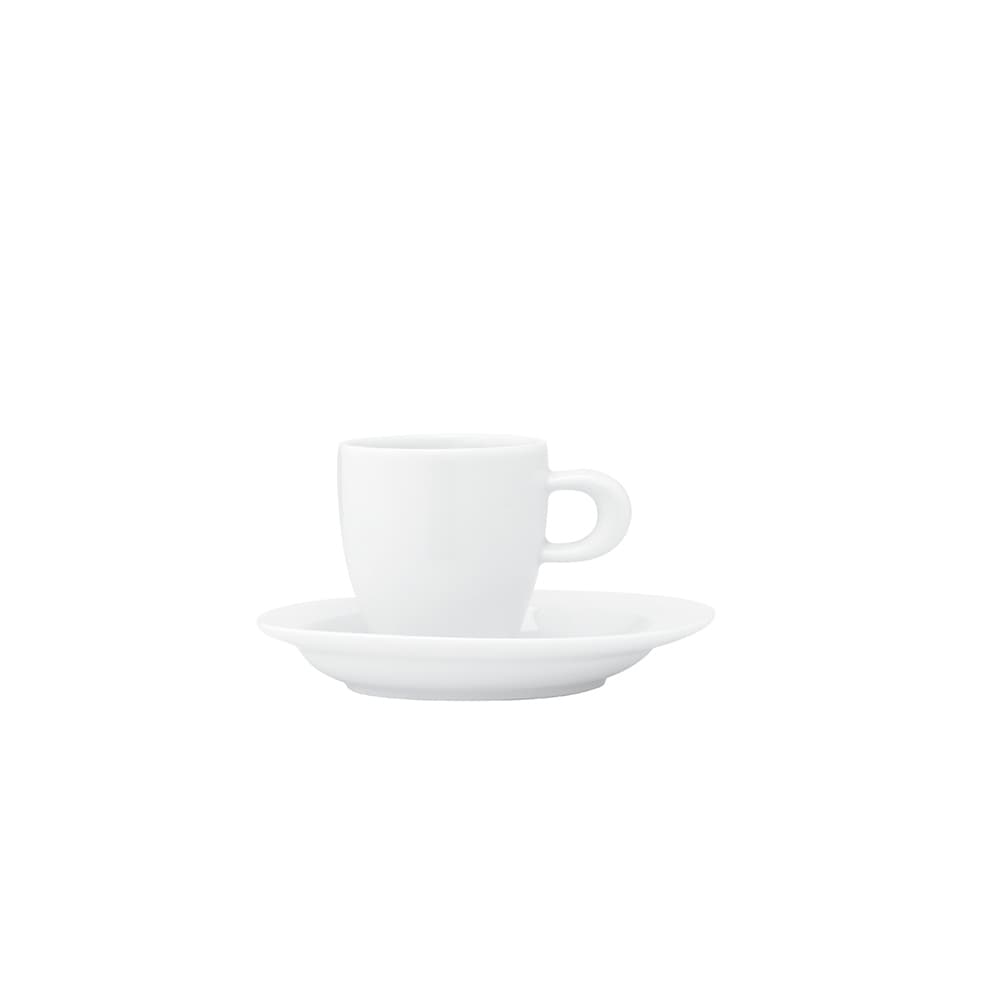 Set plato y taza espresso Organic con formas asimétricas