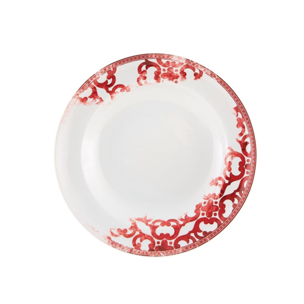 Plato Hondo Timeless en porcelana con diseño elegante y atemporal